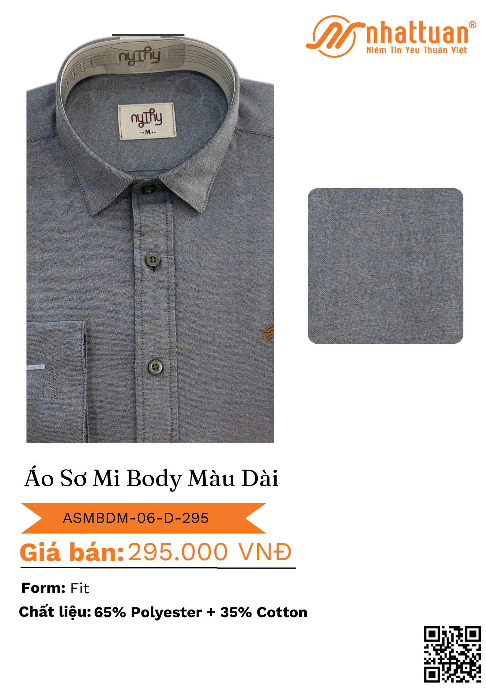 ÁO SƠ MI BODY MÀU DÀI