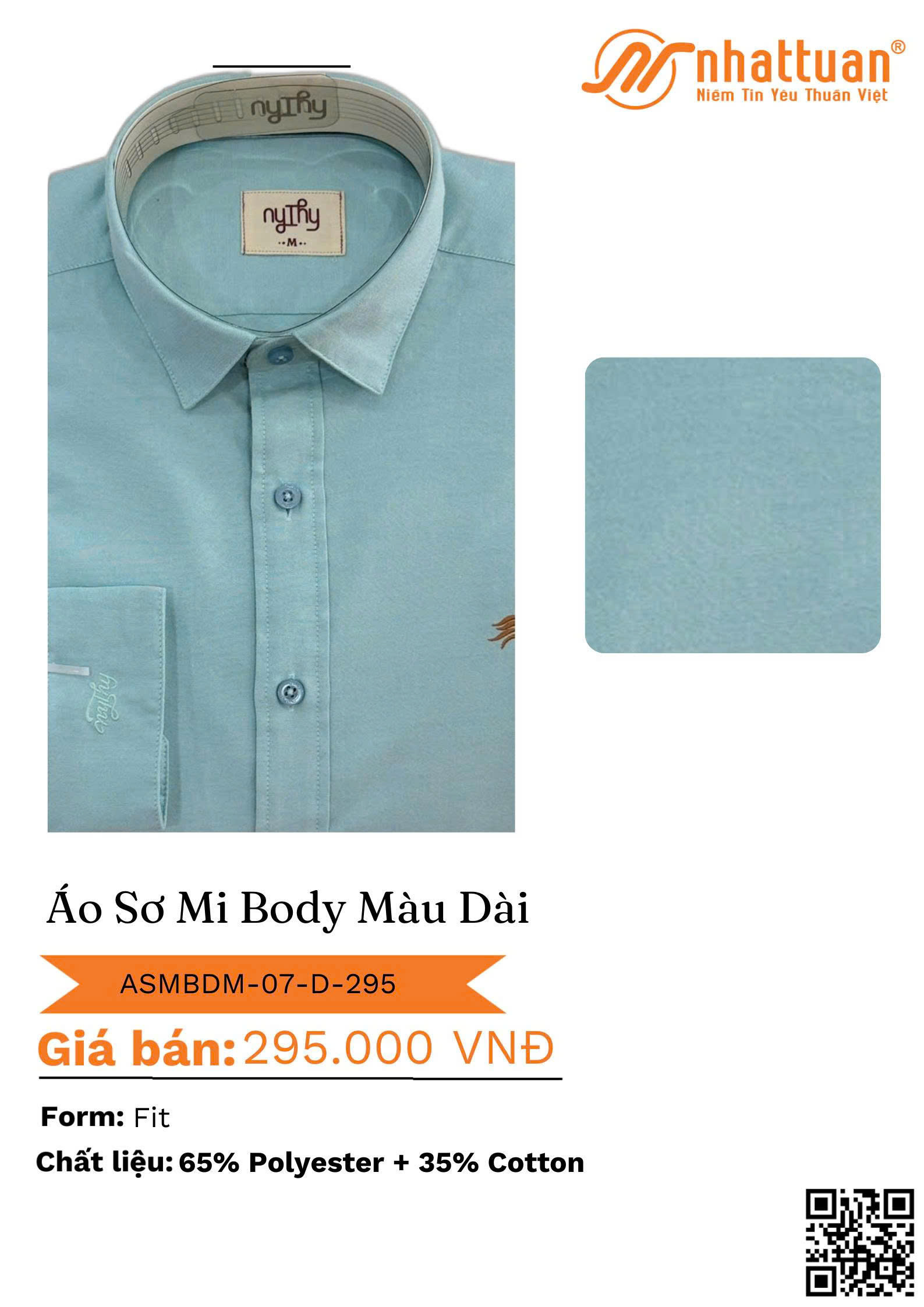 ÁO SƠ MI BODY MÀU DÀI