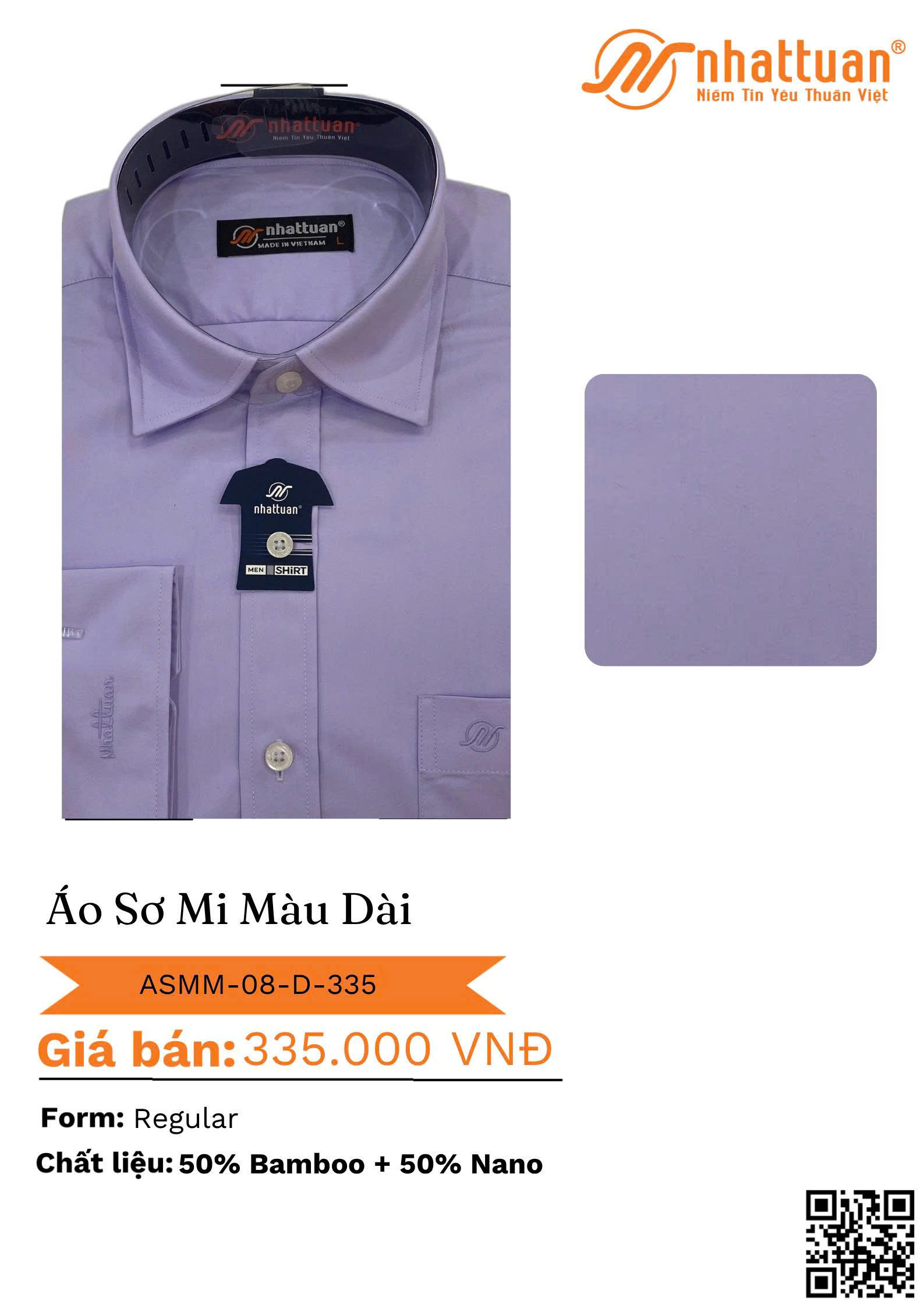 ÁO SƠ MI MÀU TAY DÀI