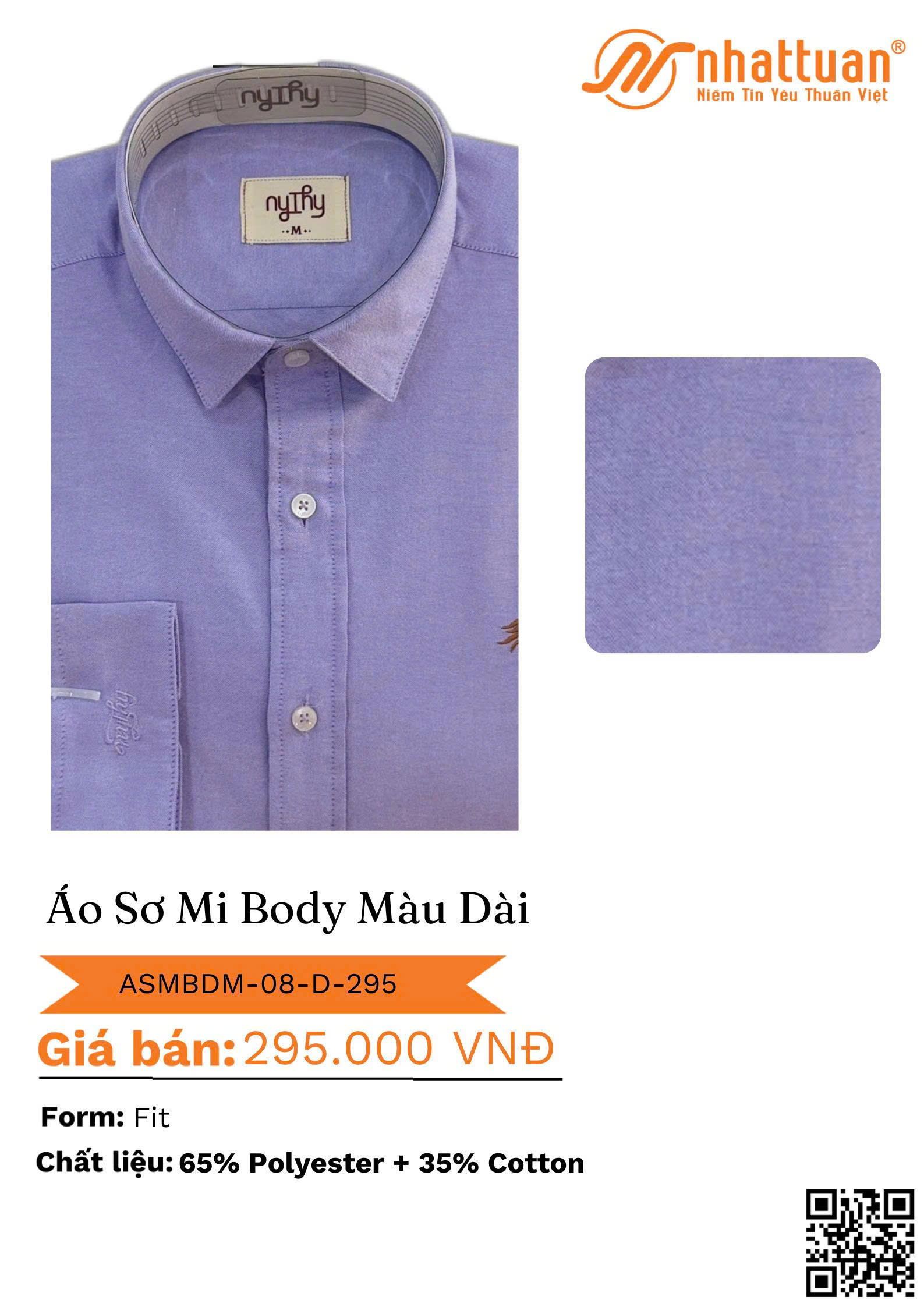 ÁO SƠ MI BODY MÀU DÀI