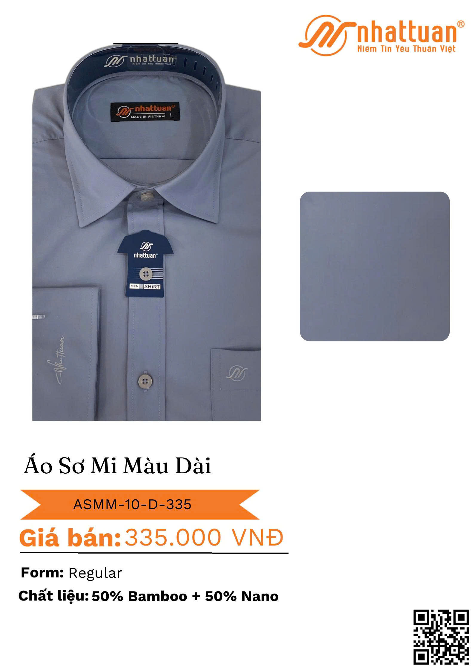 ÁO SƠ MI MÀU TAY DÀI