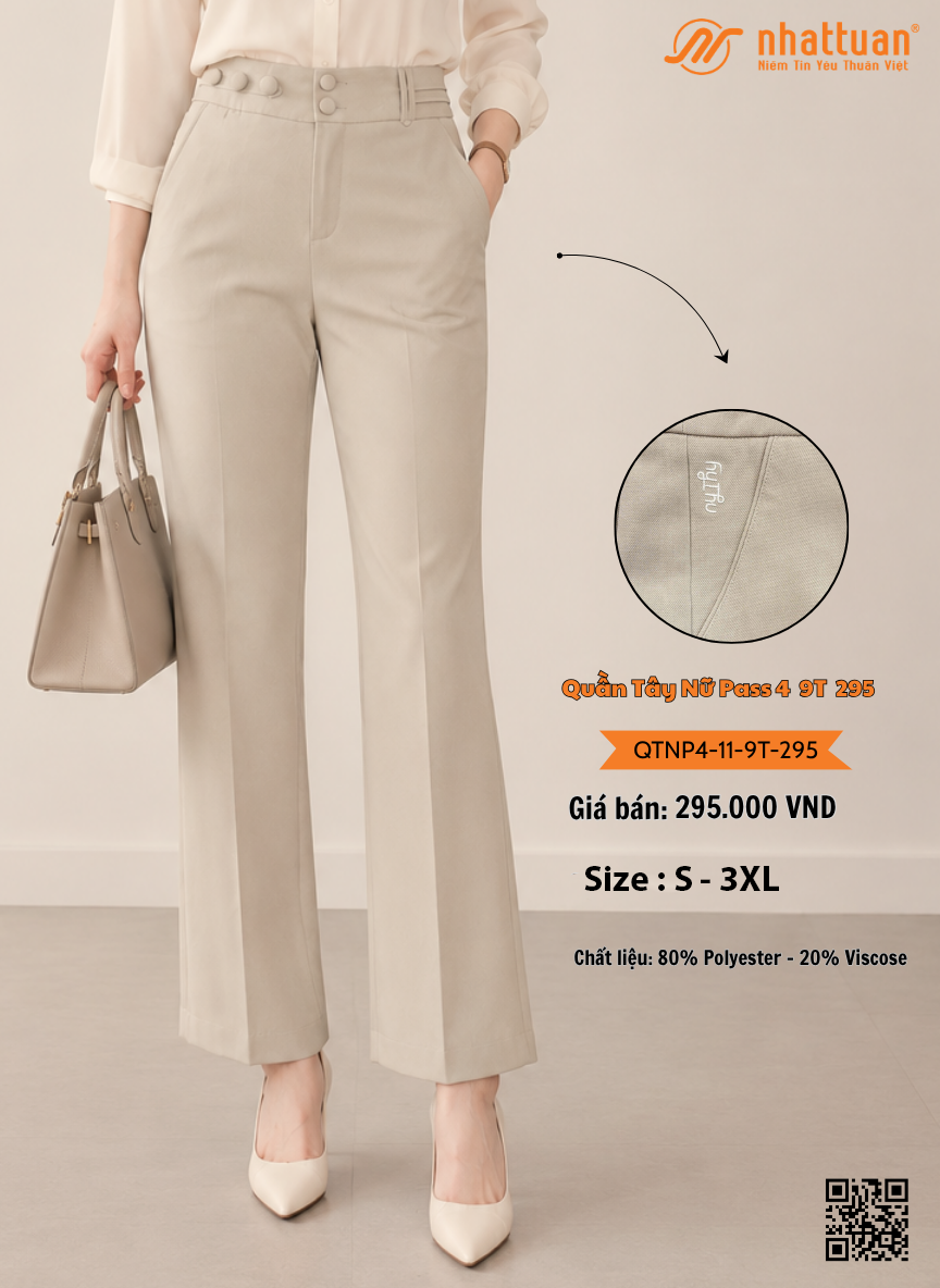 Quần Tây Nữ Pass 4-9T 295