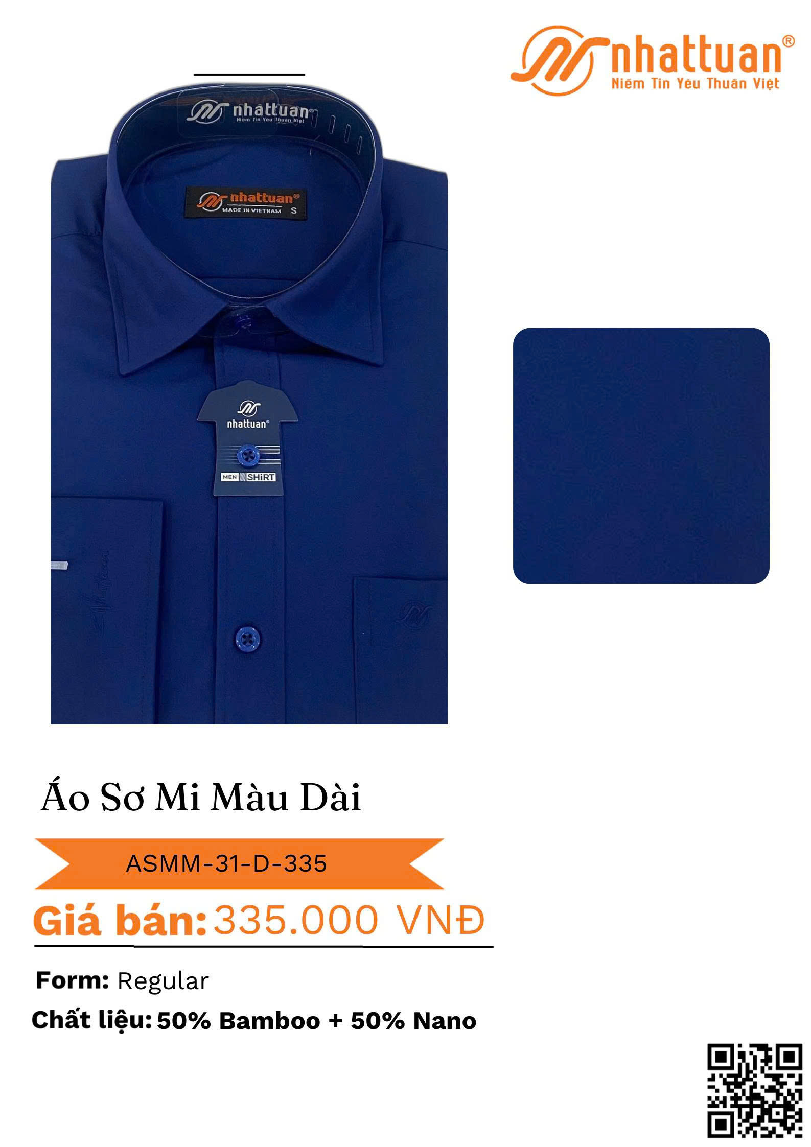 ÁO SƠ MI MÀU TAY DÀI