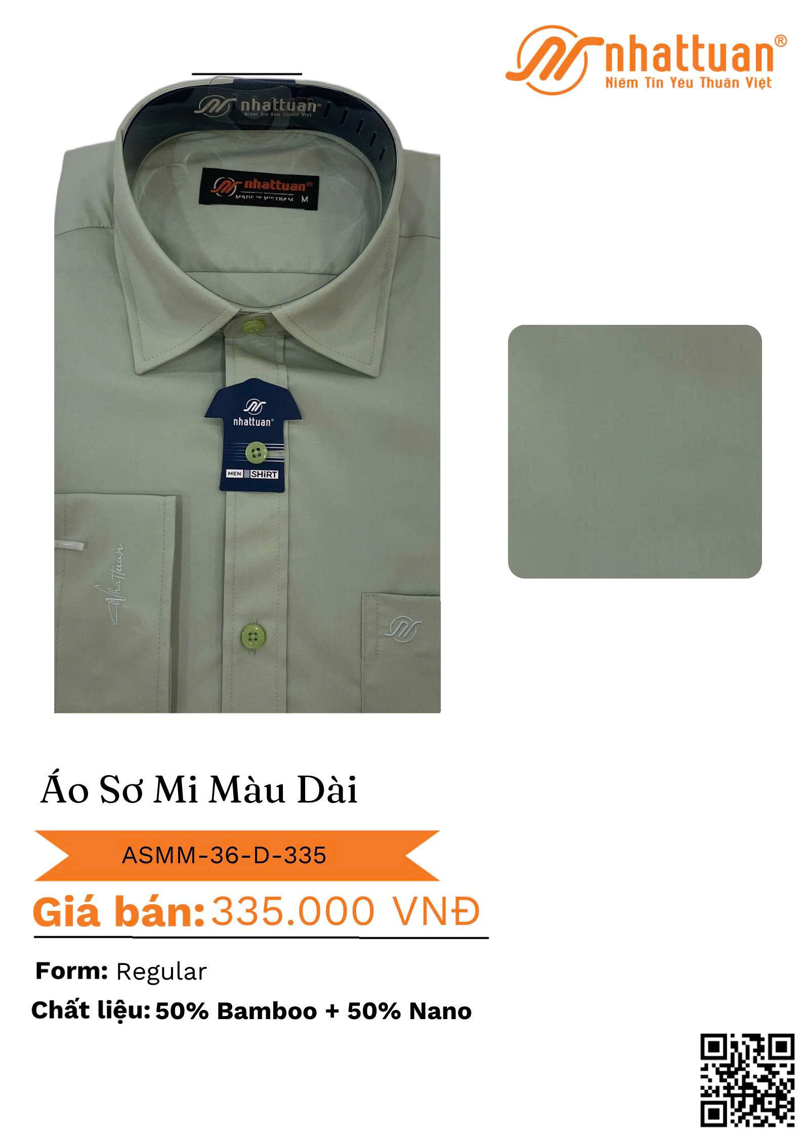 ÁO SƠ MI MÀU TAY DÀI