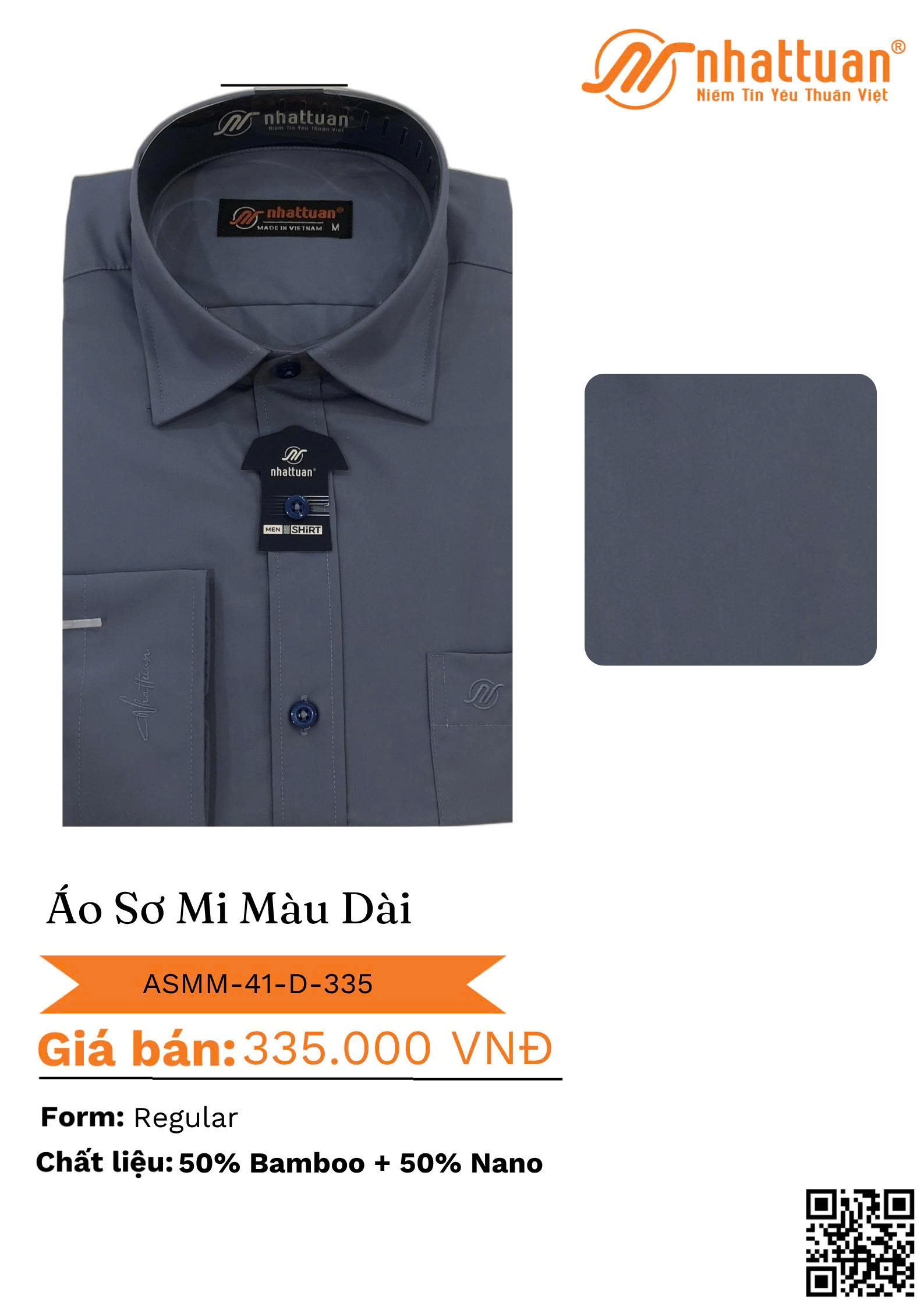 ÁO SƠ MI MÀU TAY DÀI