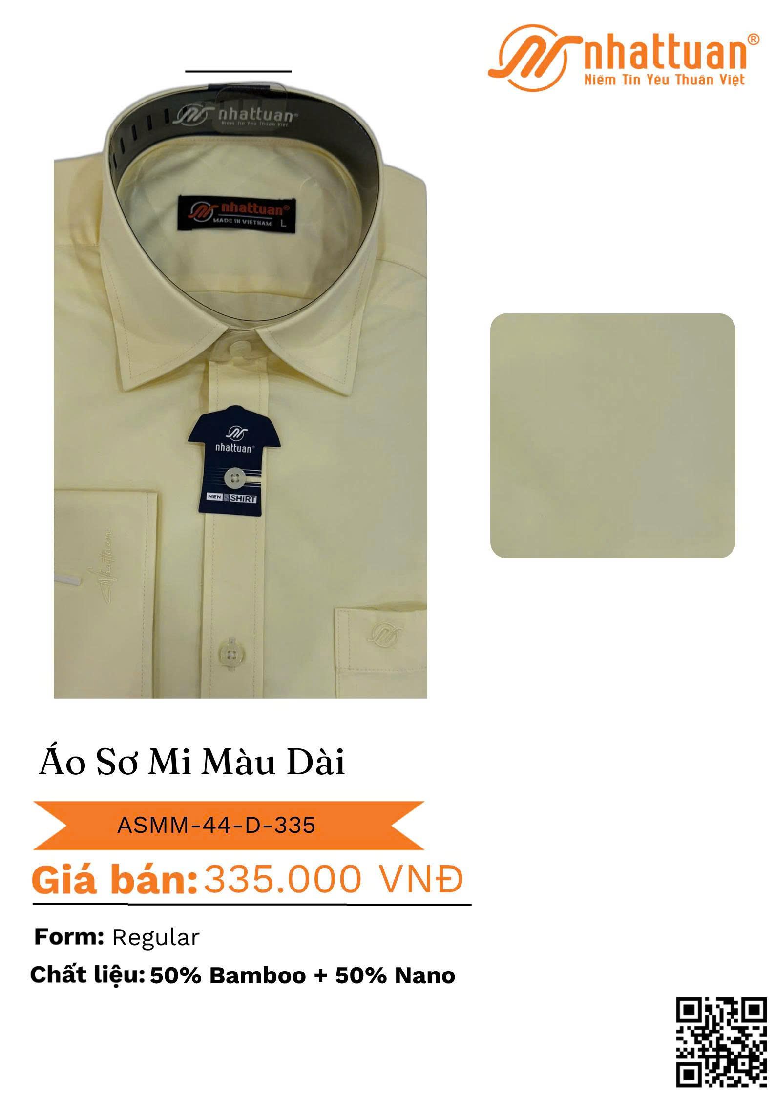 ÁO SƠ MI MÀU TAY DÀI