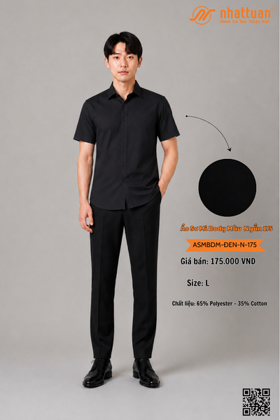 Áo Sơ Mi Body Màu Ngắn 175.