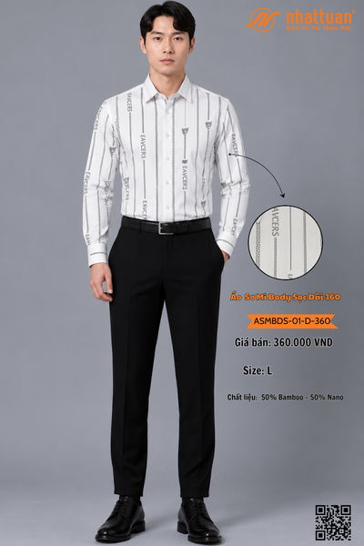 Áo Sơ Mi Body Sọc 01 Dài 360