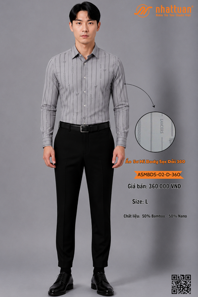 Áo Sơ Mi Body Sọc 02 Dài 360