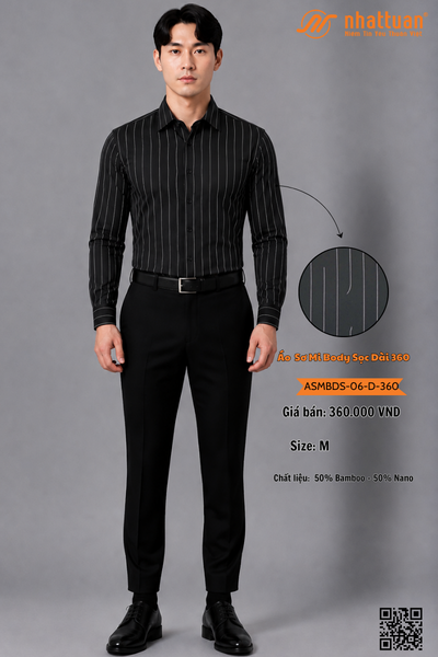 Áo Sơ Mi Body Sọc 06 Dài 360