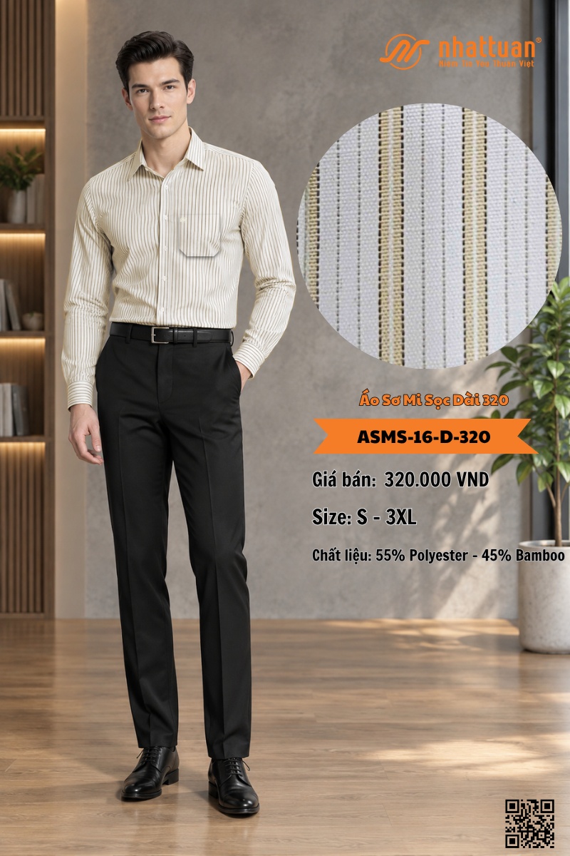 Áo Sơ Mi Sọc Dài 320. - 2
