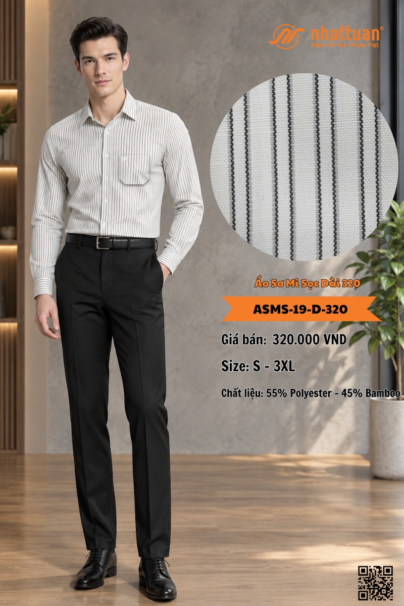 Áo Sơ Mi Sọc Dài 320. - 2