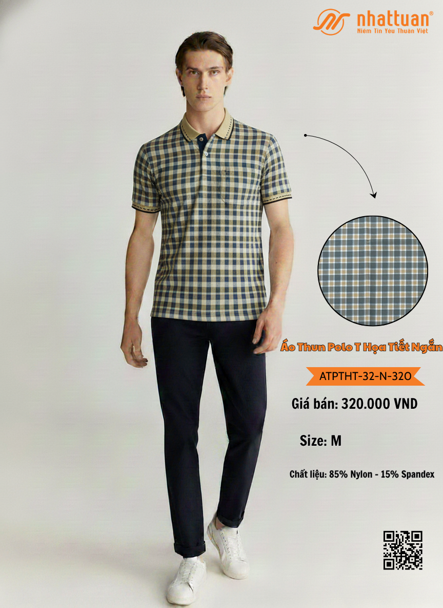 Áo Thun Polo T Họa Tiết 32 Ngắn 320