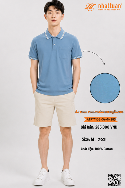 Áo Thun Polo T Màu ĐB Ngắn 285.