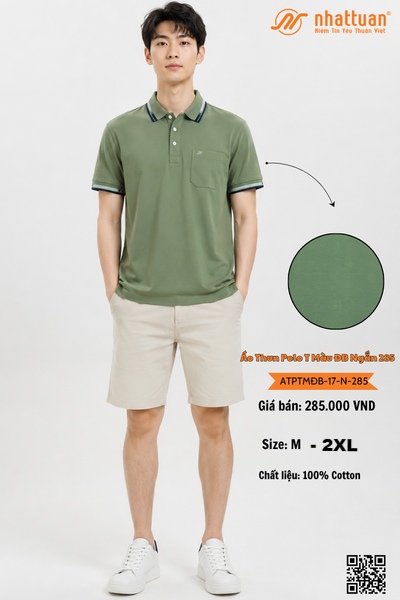 Áo Thun Polo T Màu ĐB Ngắn 285.