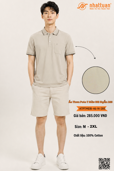 Áo Thun Polo T Màu ĐB Ngắn 285.