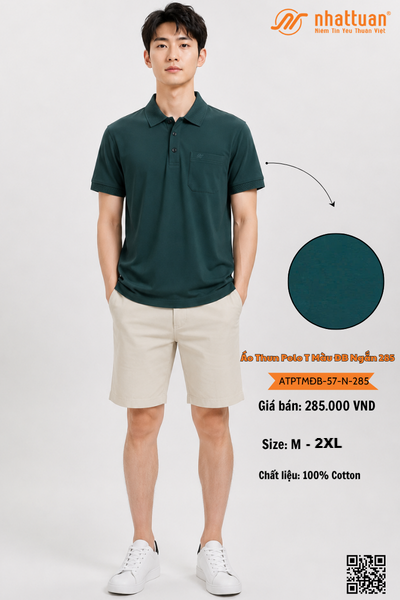 Áo Thun Polo T Màu ĐB Ngắn 285.