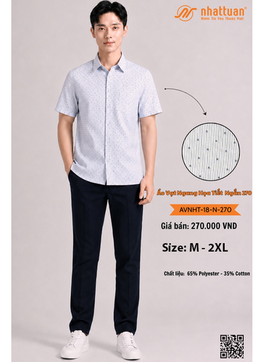 Áo Vạt Ngang Họa Tiết Ngắn 270