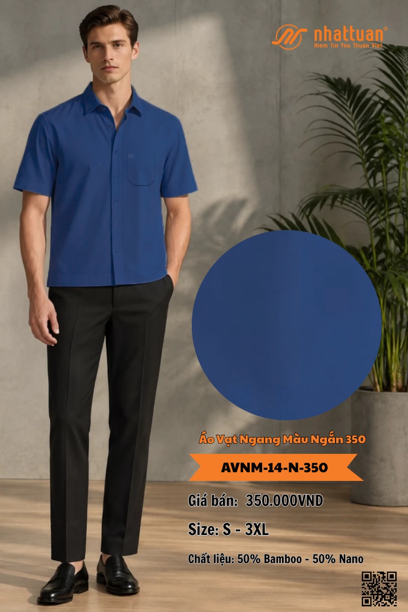Áo Vạt Ngang Màu Ngắn 350.