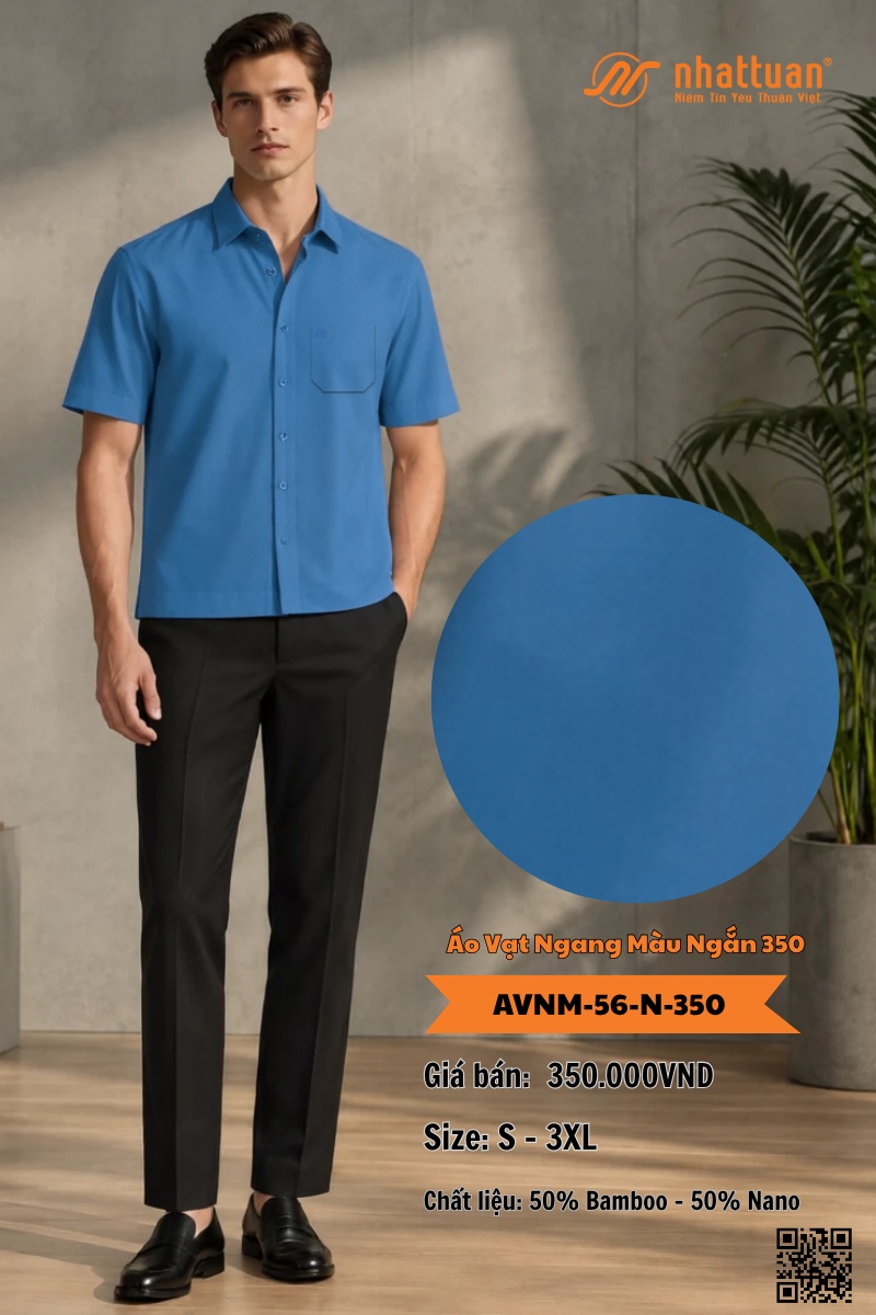 Áo Vạt Ngang Màu Ngắn 350.