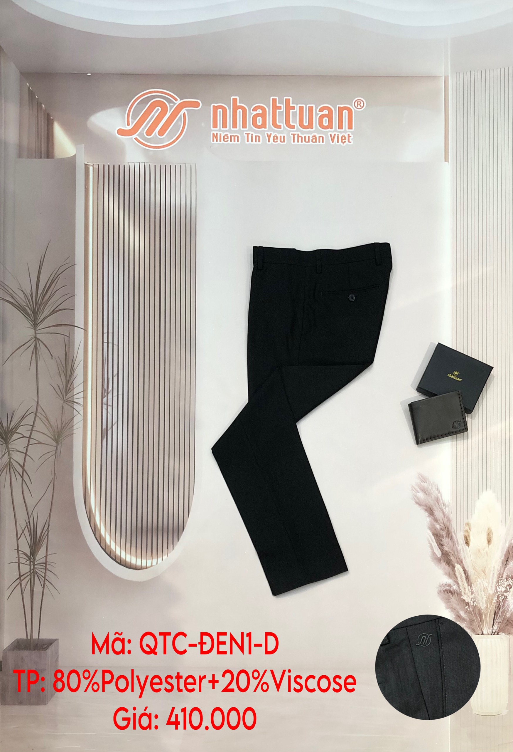 Quần tây chuẩn nam dài 410(29-37)