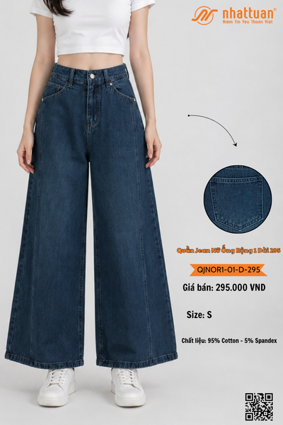 Quần Jean Nữ Ống Rộng 1-01 Dài 295