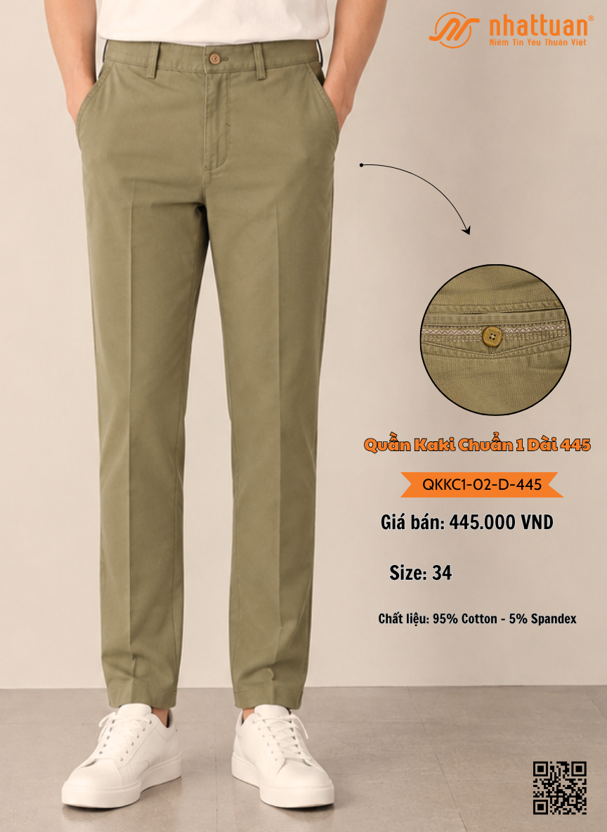 Quần Kaki Chuẩn 1-02 Dài 445