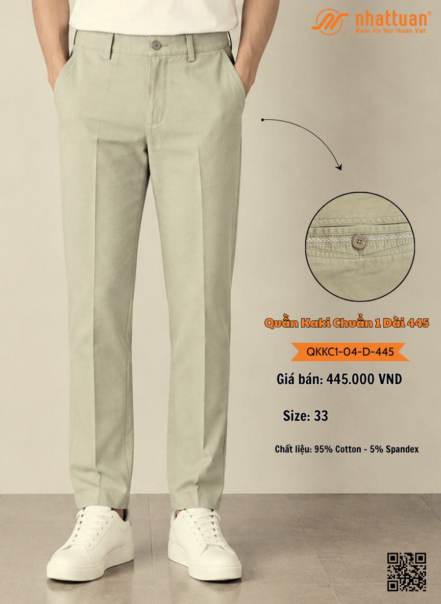 Quần Kaki Chuẩn 1-04 Dài 445