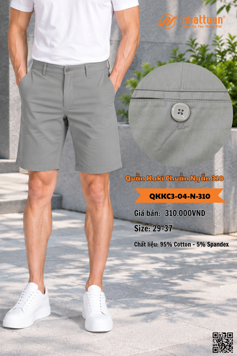 Quần Kaki Chuẩn 3 Ngắn 310