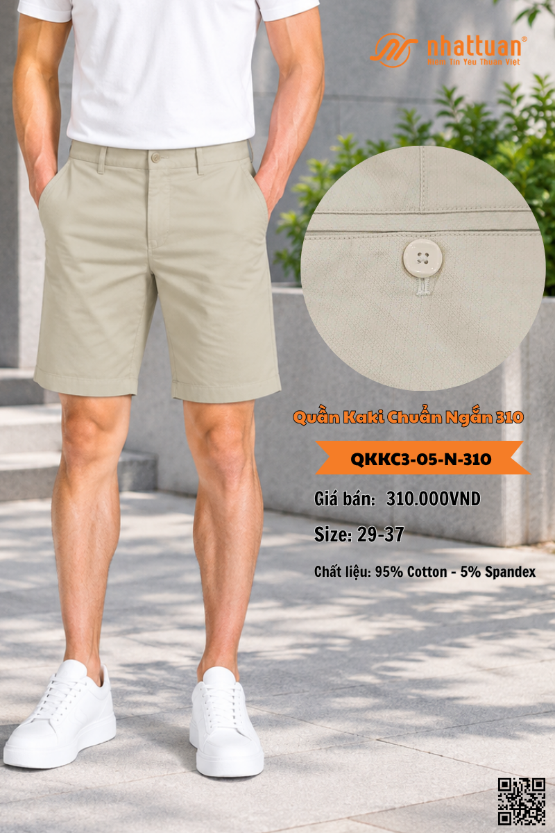 Quần Kaki Chuẩn 3 Ngắn 310