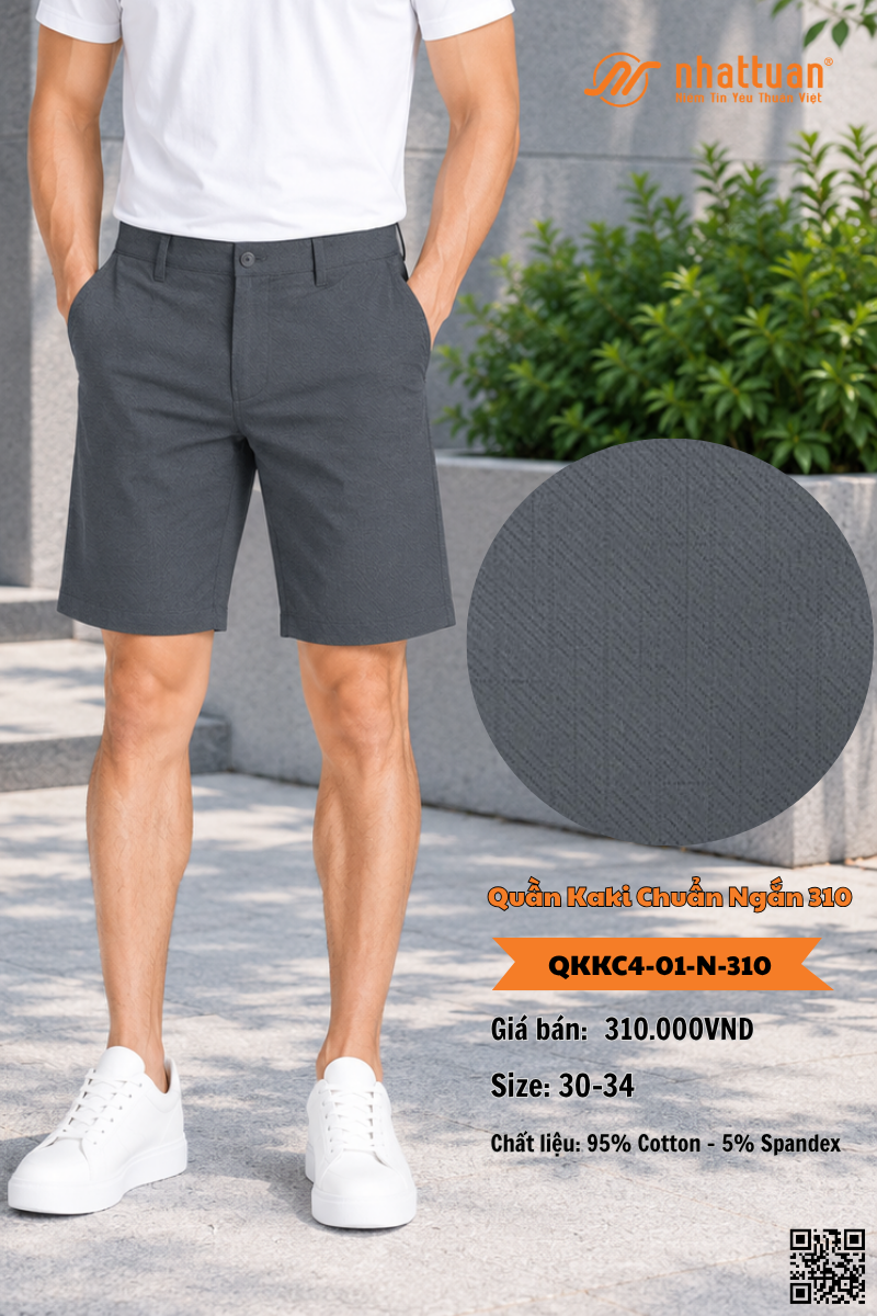 Quần Kaki Chuẩn 4 Ngắn 310