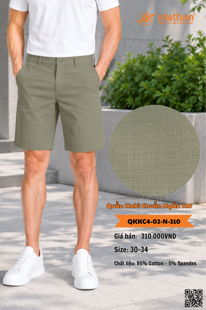 Quần Kaki Chuẩn 4 Ngắn 310
