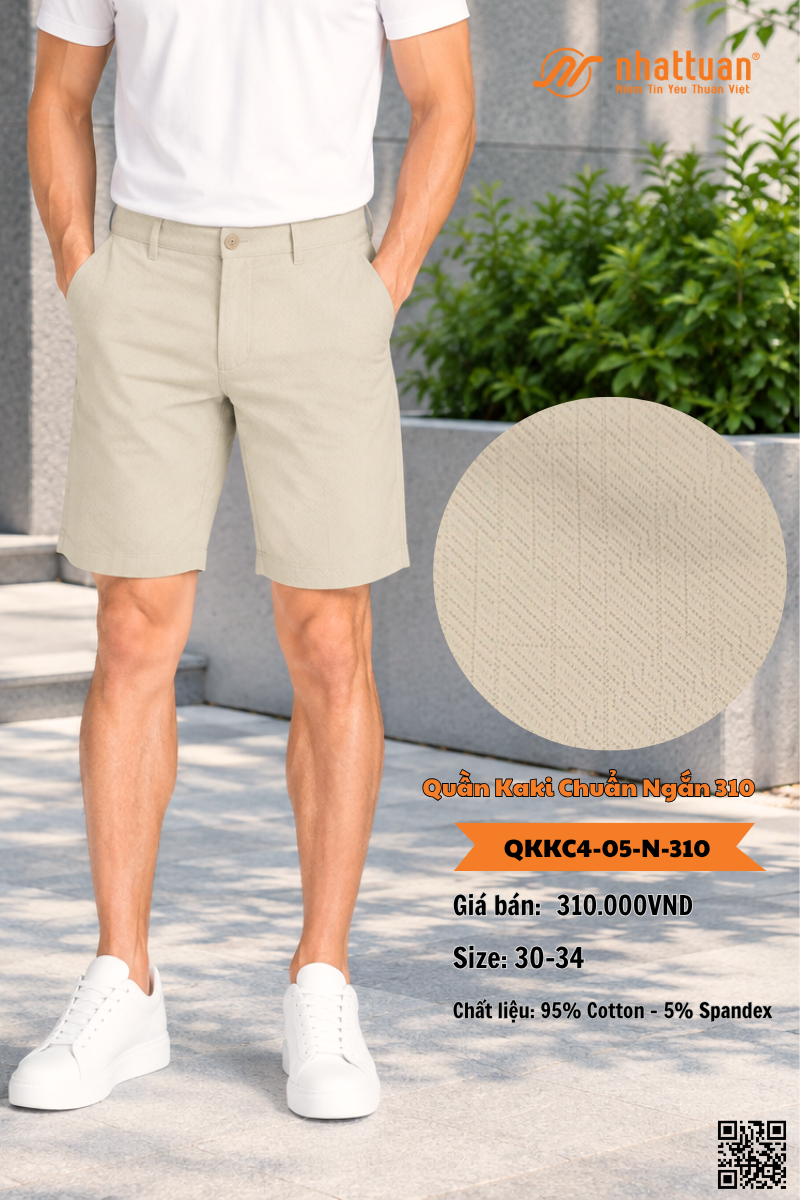 Quần Kaki Chuẩn 4 Ngắn 310