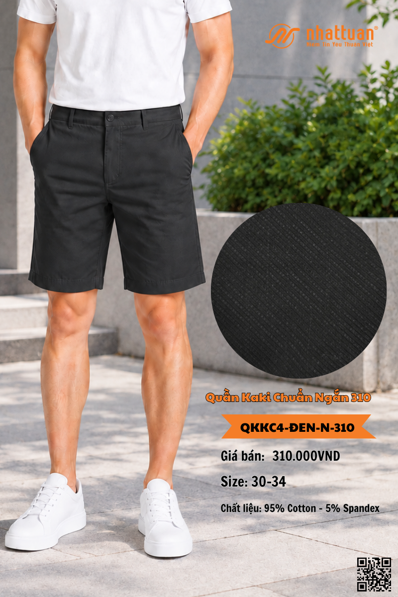 Quần Kaki Chuẩn 4 Ngắn 310