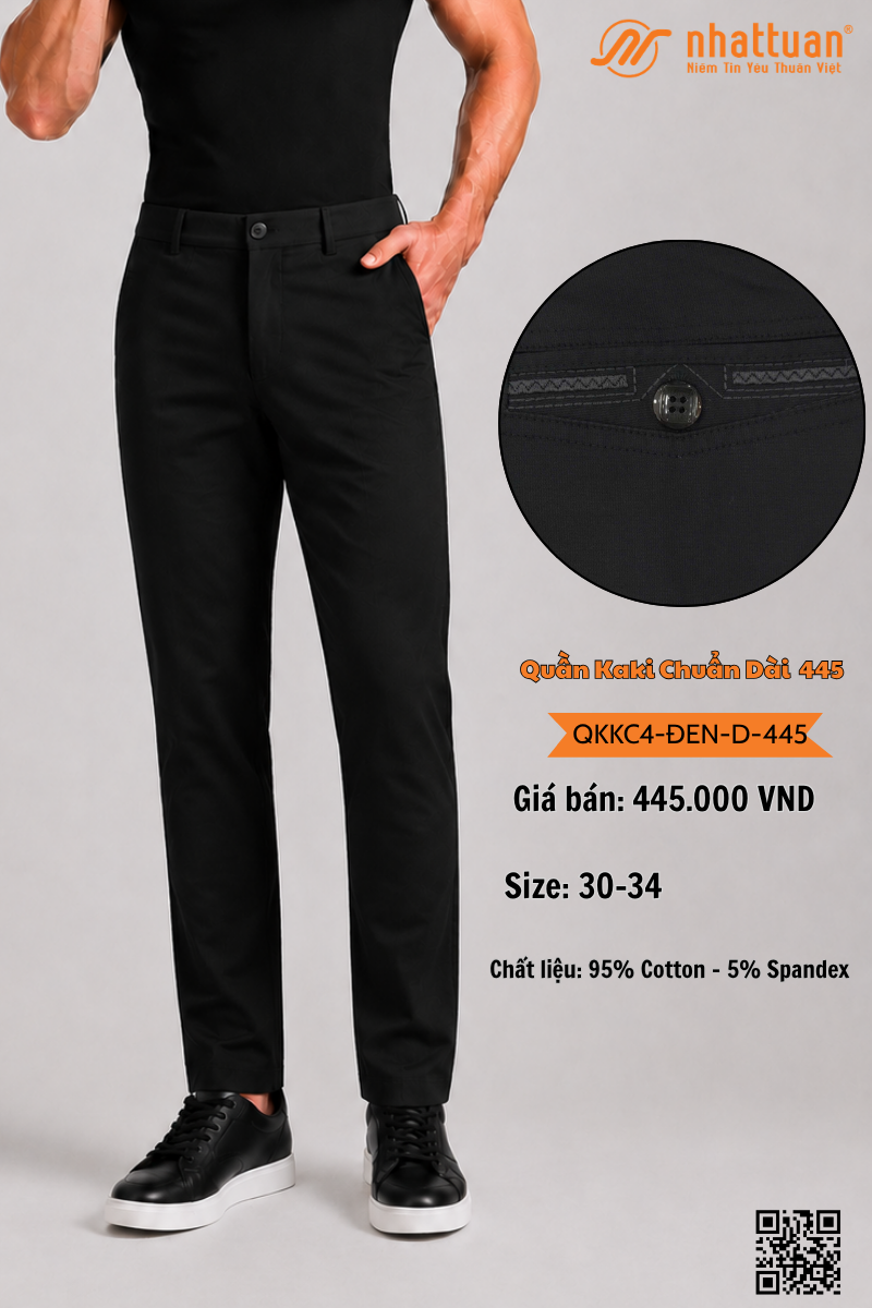 Quần Kaki Chuẩn 4 Dài 445.