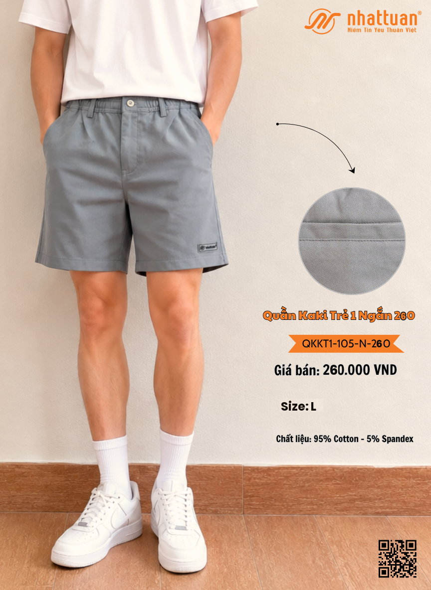 Quần Kaki Trẻ 1 - Ngắn 260.