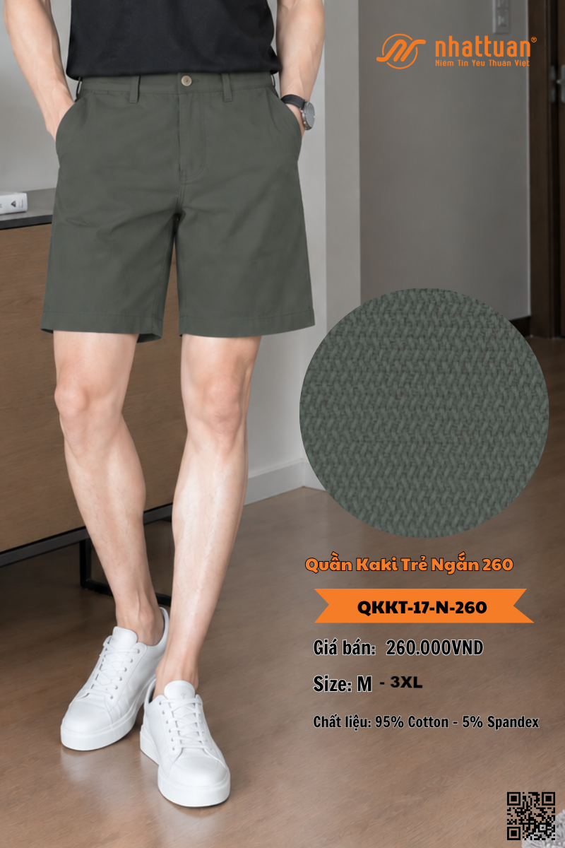 Quần Kaki Trẻ Ngắn 260.