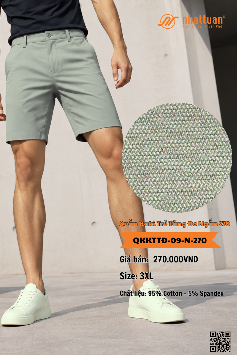 Quần Kaki Trẻ Tăng Đơ Ngắn 270.