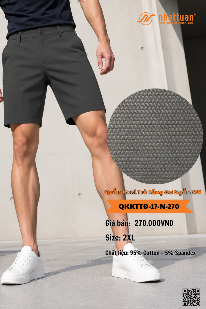 Quần Kaki Trẻ Tăng Đơ Ngắn 270.