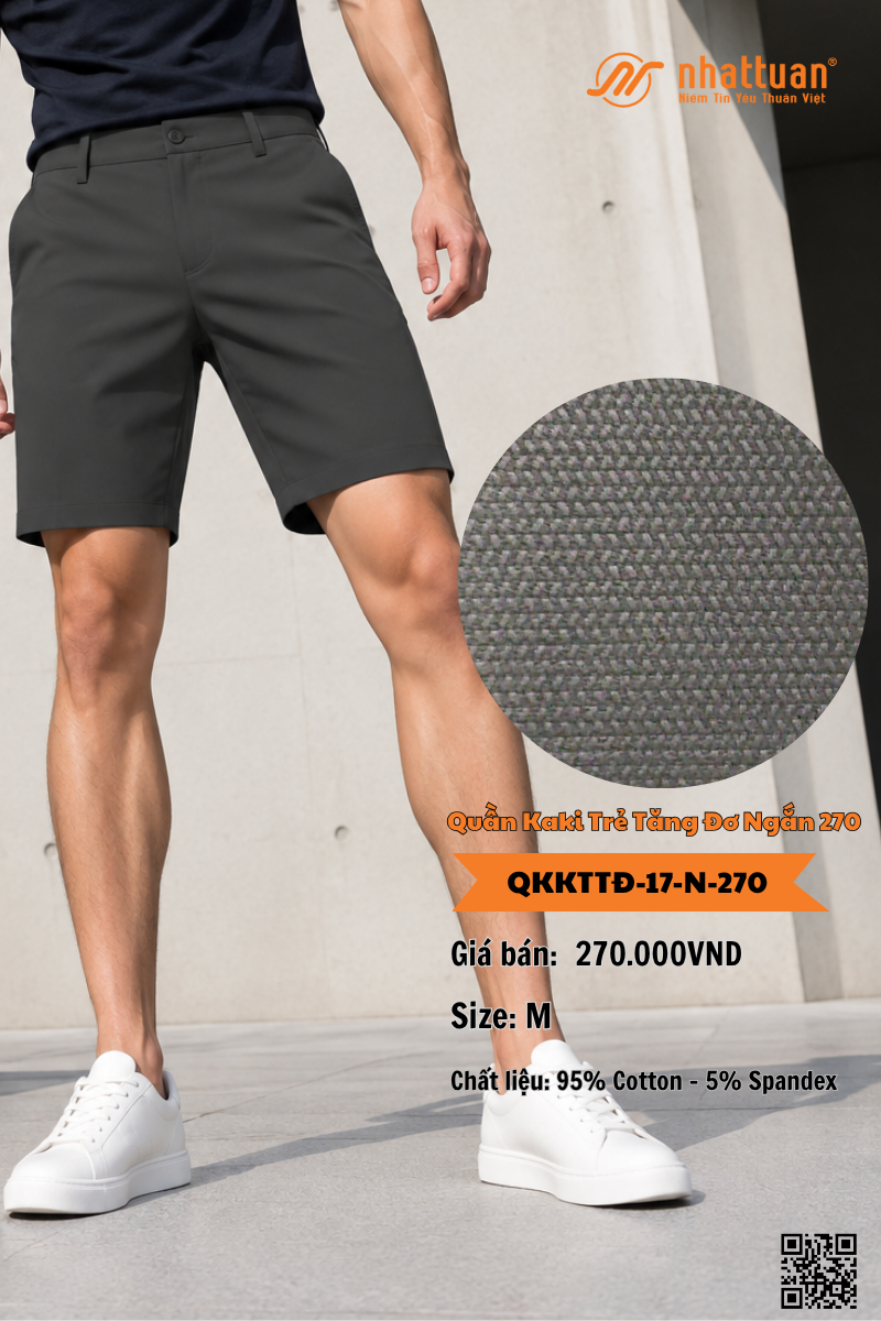 Quần Kaki Trẻ Tăng Đơ Ngắn 270.