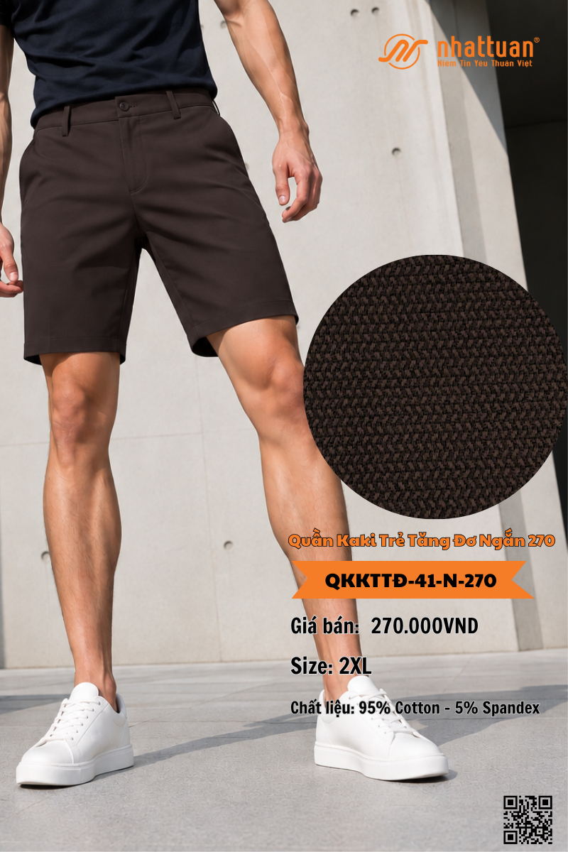 Quần Kaki Trẻ Tăng Đơ Ngắn 270.