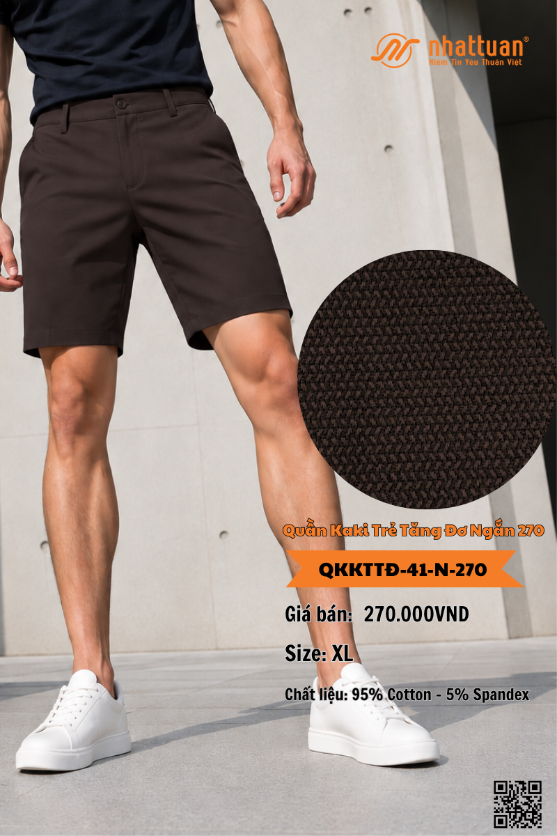 Quần Kaki Trẻ Tăng Đơ Ngắn 270.