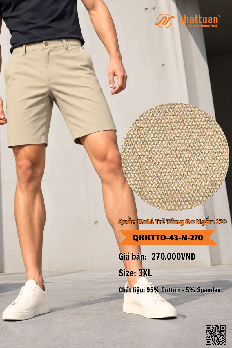 Quần Kaki Trẻ Tăng Đơ Ngắn 270.