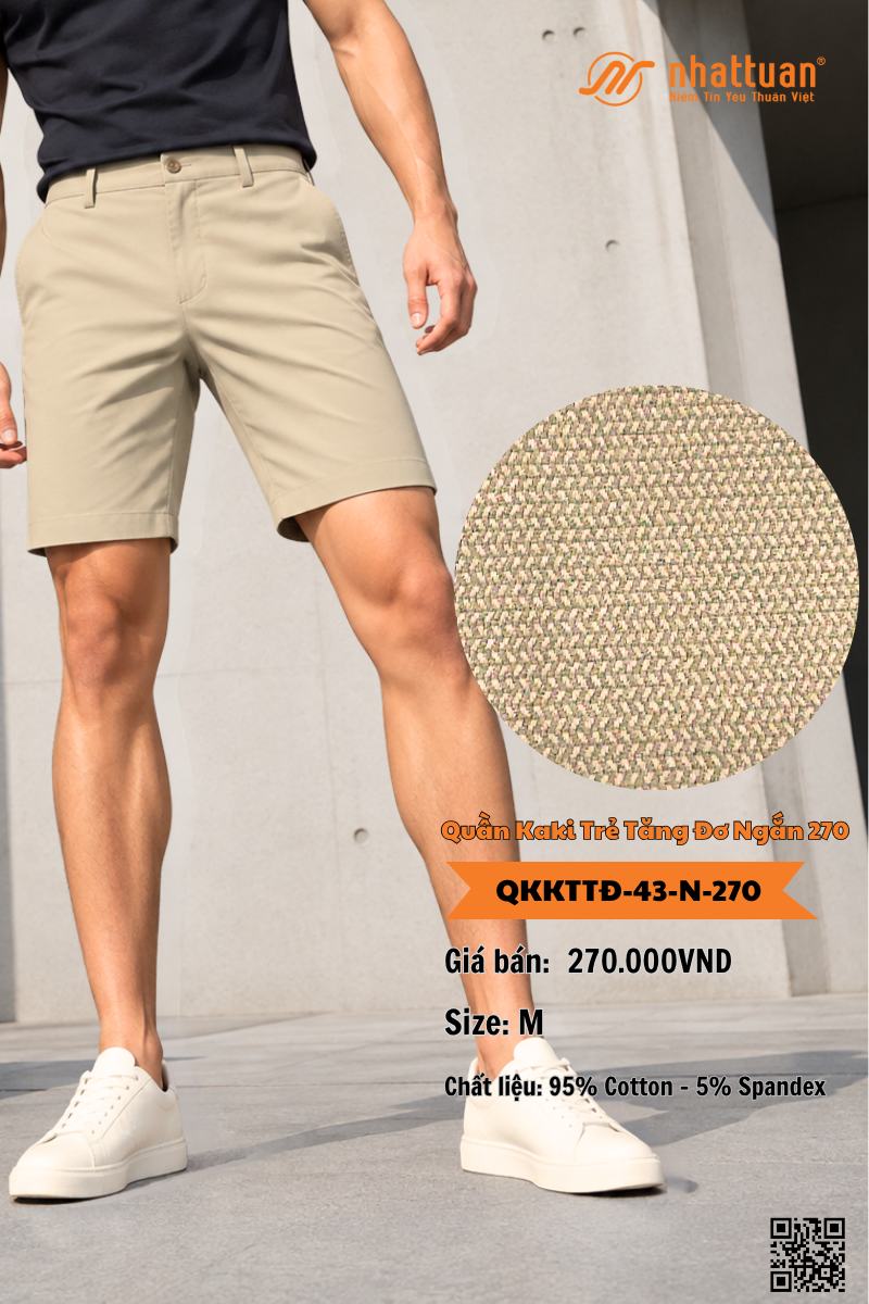 Quần Kaki Trẻ Tăng Đơ Ngắn 270.