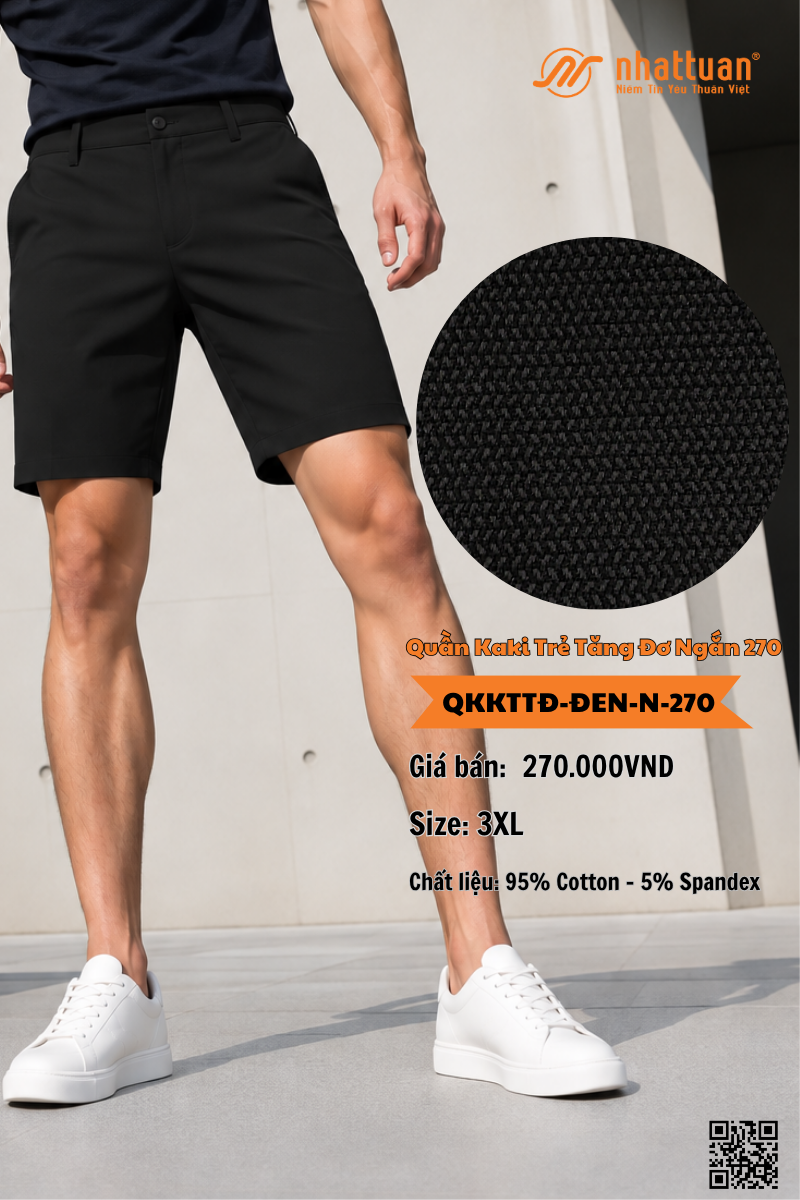 Quần Kaki Trẻ Tăng Đơ Ngắn 270.