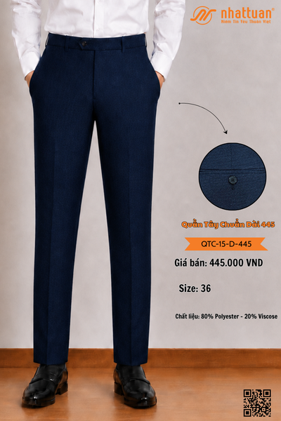 Quần Tây Chuẩn 15 Dài 445