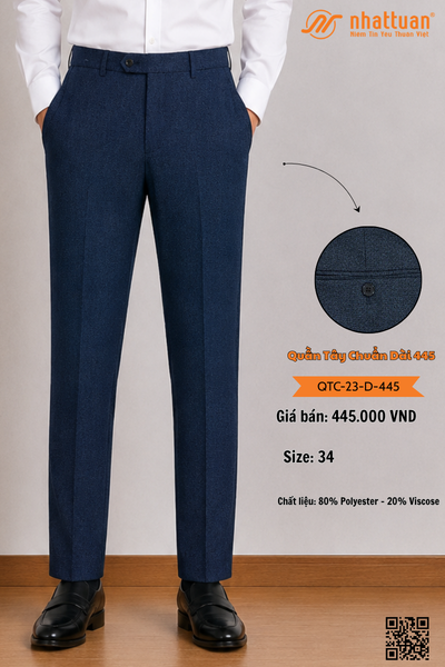 Quần Tây Chuẩn 23 Dài 445