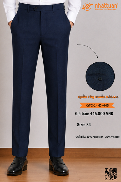 Quần Tây Chuẩn 24 Dài 445