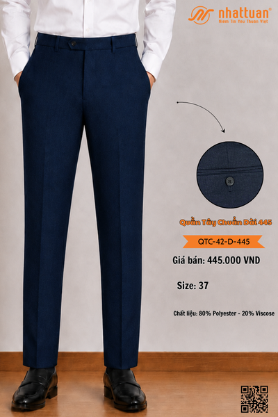 Quần Tây Chuẩn Dài 445-Lẻ