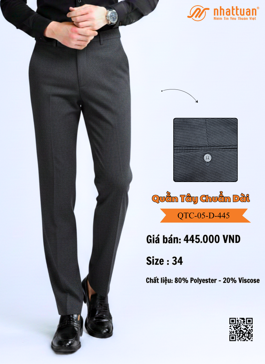 Quần Tây Chuẩn 05 Dài 445